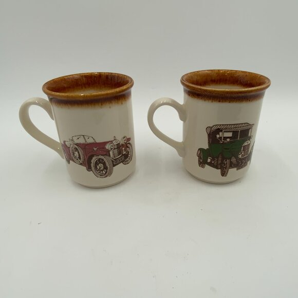 2 Vintage Biltons Staffordshire England Tableware Antique Car Coffee Mugs - Picture 5 of 7